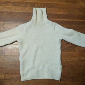 Goldtop White/cream Submariner fishermen turtleneck sweater XS 100% Merino Wool